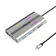 Orico XDR 12v1 USB-C Docking Station RGB, 3x USB-A, PD 100W, HDMI 4K, VGA, RJ45, Čitalnik kartic - Srebrna