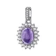 Brosway Eleganten srebrn obesek z ametistom Fancy Magic Purple FMP127