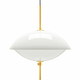 Viseća lampa CLAM, 55 cm, bijela/mjed, Fritz Hansen