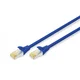 CAT 6A S-FTP patch cord, Cu, LSZH AWG 26/7, length 0.25 m, color blue
