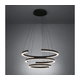 Eglo 390532 - LED prigušiva viseća lampa na sajli LABONETE LED/50W/230V crna + daljinski upravljač