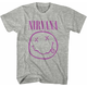 Nirvana Majica Purple Smiley Grey M