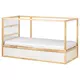 IKEA podesivi krevet KURA, bela/borovina, 90x200 cm