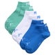 PUMA Quarter Socks Youth (3-pack), Shop, Green/Blue, 35-38
