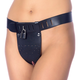 Rimba Chastity Belt with Two Holes In Crotch Padlock Included 7241 M/L