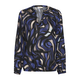 Kaffe Bluza Ditte bež/indigo/črna