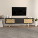 Hanah Home TV Komoda Ecrin, 160x45x34,5 cm, Antracit-Hrast