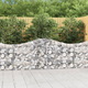 vidaXL Obokane gabion košare 2 kosa 200x30x80/100 cm pocinkano železo