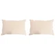 Jastuk 2 pcs Bež 50 x 75 cm Kapok vlakno