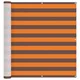 Vidaxl Balconska mreža Oranžna in Rjava 110 x 1000 cm Oxford tkanina