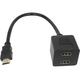 FAST ASIA Adapter HDMI - HDMI M/2F (spliter) crni