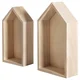 Rayher. Lesena hišica set 2 17x9x4cm+15x7,5x4cm