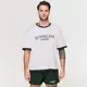 GymBeam Oversized Varsity T-Shirt White