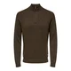 Only & Sons Pulover ONSLOUI temno rjava