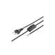 WENTRONIC N2K-BK/VDE Strujni kabl sa prekidačem, 1.5m, Crni