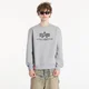 Mikina Alpha Industries Basic Hoody Small Logo II Grey Heather L