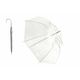 Prozirni bijeli vjenčani kišobran