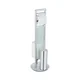 WENKO 25384100 - Toaletni set SULMONA 25x76 cm srebrna/crna