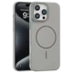 Rigid Silicone MagSafe maska za iPhone 16 Pro Max – siva