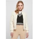 Womens Diamond Quilt Nylon Jacket Whitesand