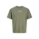 JACK & JONES Majica JJCITY rumena / siva / barva blata / črna