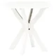 Vidaxl Bistro miza bela O70 cm plastika