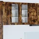 Vidaxl Stenska kuhinjska omarica 2 pcs Dimljeni oreh 40 x 31 x 80 cm