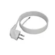 shumee 4 m priključni kabel z kotnim Uni-Schuko vtičem 250 V 16 A 3 x 1 mm2 OMY PP-50 bel W-97171