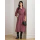 Bombažna obleka Lauren Ralph Lauren bordo barva, 200P03516