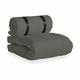 Temno siv zunanji raztegljiv fotelj Karup Design OUT™ Buckle Up