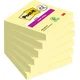 Samolepilni blok, 76x76 mm, 6x90 listov, 3M POSTIT Super Sticky, rumen, 540 listov