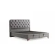 Hanah Home Osnova za krevet sa uzglavljem Samira, 184x122x200 cm, Siva