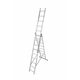 KRAUSE trodelna aluminijasta lestev, 3x9 stopnic