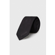 Kravata od svile Moschino boja: crna