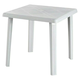 Vrtna miza (d 75 x š 75 cm, PVC, bela)