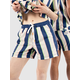 Party Pants Sundays Stripe 2N1 kopalne hlače tofu