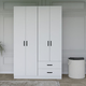 Hanah Home Ormar Yaman 1600-033, 120x180x45 cm, Bijela