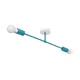 Plafonski luster CAMBRIDGE 2xE27/15W/230V plavi