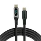shumee Kabel USB-C -> USB-C everActive CBB-1PDL 1 m 60 W vgradni zaslon črne barve