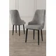 Hanah Home Set stolica Trex, 46x95x42 cm, 4 komada, Sivo-crne