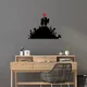 Opviq Zidna dekoracija Banksy-1, 52x70 cm, 1.5 mm, Crno-crvena