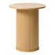 Okrogla stranska mizica v hrastovem dekorju o 50 cm Nola – Unique Furniture