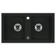 Deante ZQZ 2203 Granitna sudopera Zorba 78/BL/2, Crna