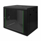 9U wall mounting cabinet, Dynamic 478x600x450 mm, color black (RAL 9005)