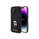 Karl Lagerfeld Ikonik Fixed Glitter Logo Maska za telefon za iPhone 15, Crna