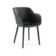 Hanah Home set stolica Shell-P, 61x58x55 cm, 2 dijela, crna