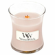 Woodwick Vanilla & Sea Salt mirisna svijeća s drvenim fitiljem 85 g