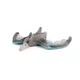 Pterosaver pliš 29x18cm siv
