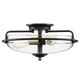 Elstead Lighting Elstead Quoizel Griffin Stropna svetilka v obliki okrogle oblike, bronasta, z obrabljenimi medeninastimi poudarki, (22097897)