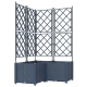 vidaXL vidaXL Vrtni sistem za sajenje z rešetko 3 kosi Siva 80x80x143 cm, (22010898)